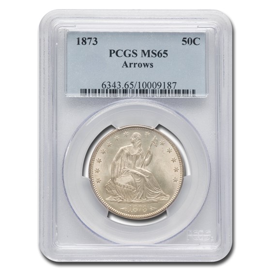 1873 Liberty Seated Half Dollar MS-65 PCGS (Arrows) 1873 Liberty Seated Half Dollar MS-65 PCGS (Arrows)